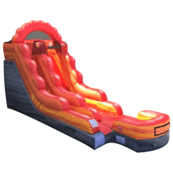 15' Fire Marble Water Slide