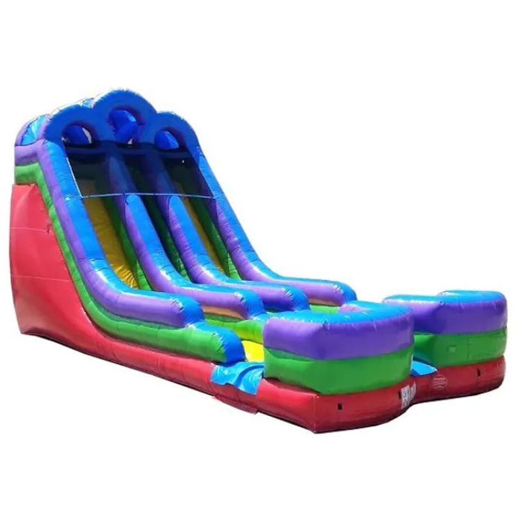 18' Multi Color Retro Water Slide