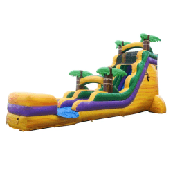 18' Tropical Yellow Water Slide