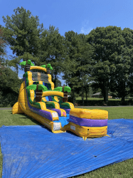 tropical20slide 1737555310 18' Tropical Yellow Water Slide (Wet or Dry)