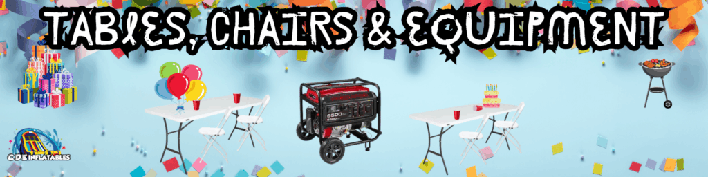 welcome 4 Tables, Chairs & Generators
